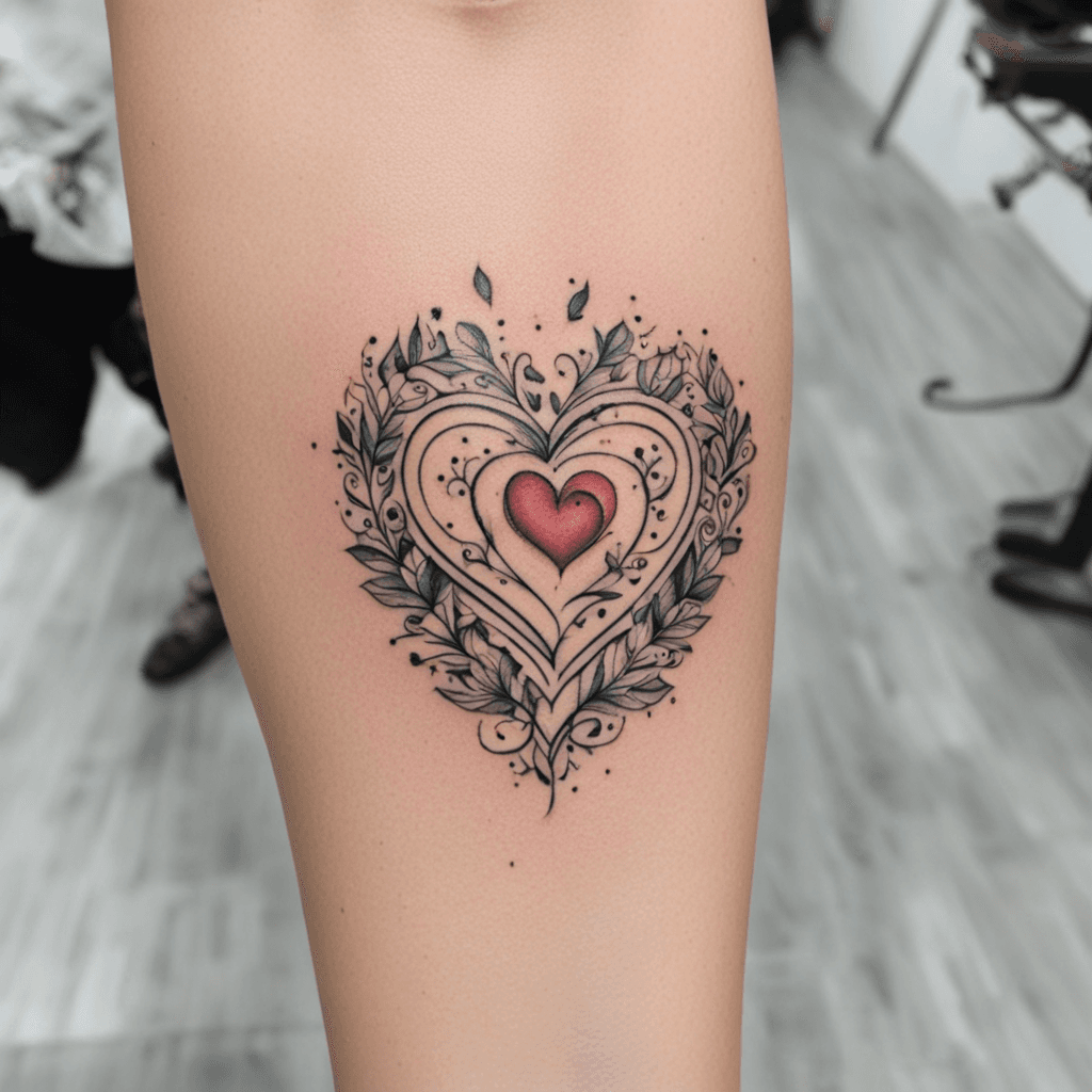 A fresh ink love tattoo