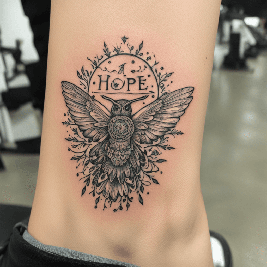 A fresh ink hope tattoo